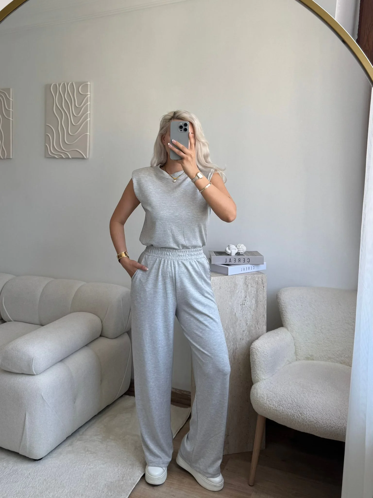 Vatkalı Modal Takım - GRİ