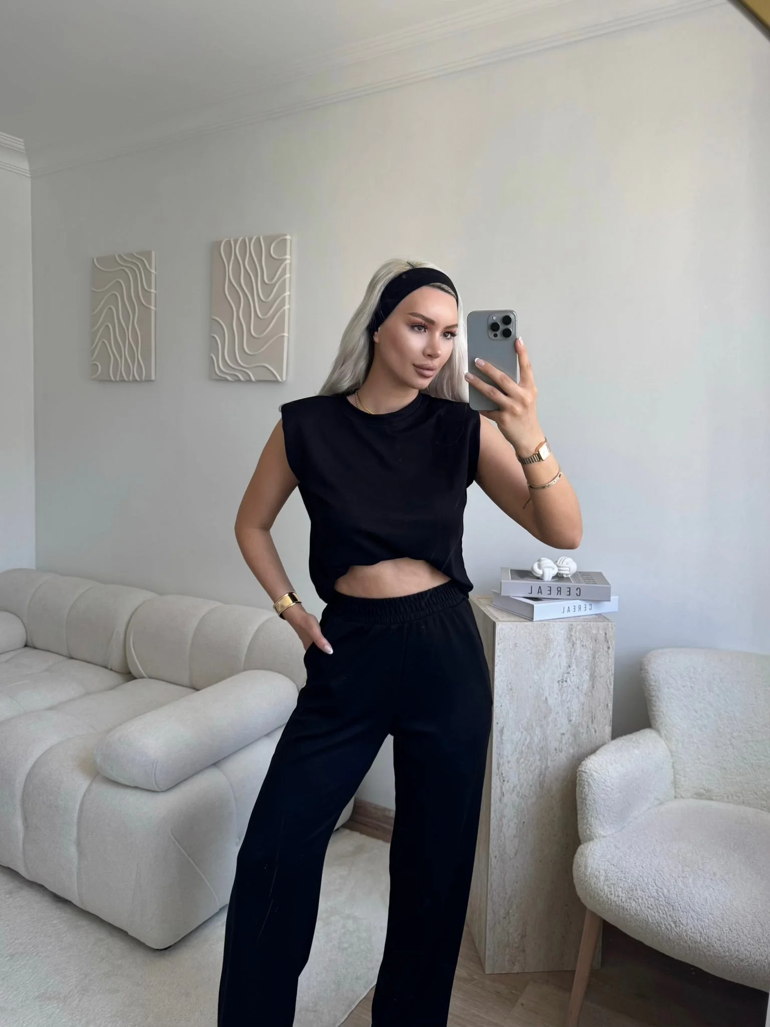 Vatkalı Modal Takım - SİYAH