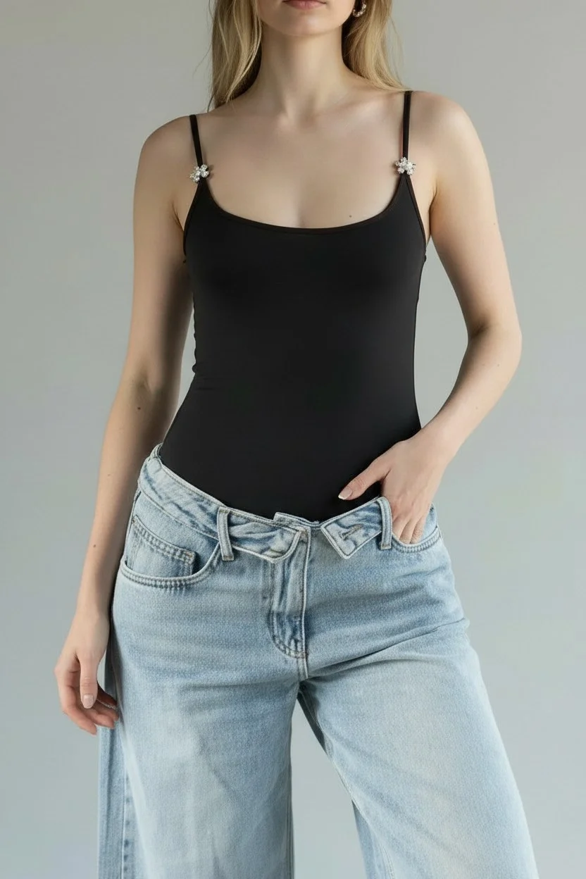 Yıldız Aksesuar Bodysuit - SİYAH