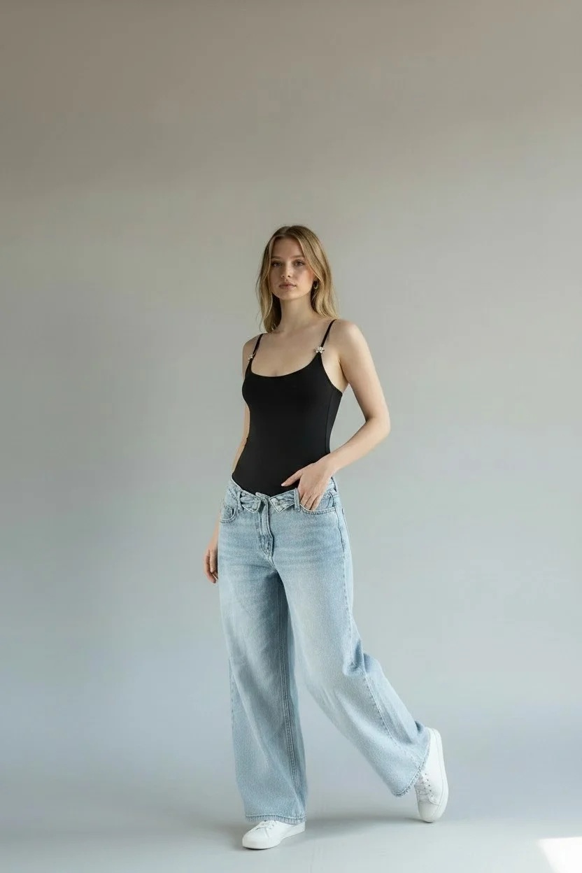 Yıldız Aksesuar Bodysuit - SİYAH