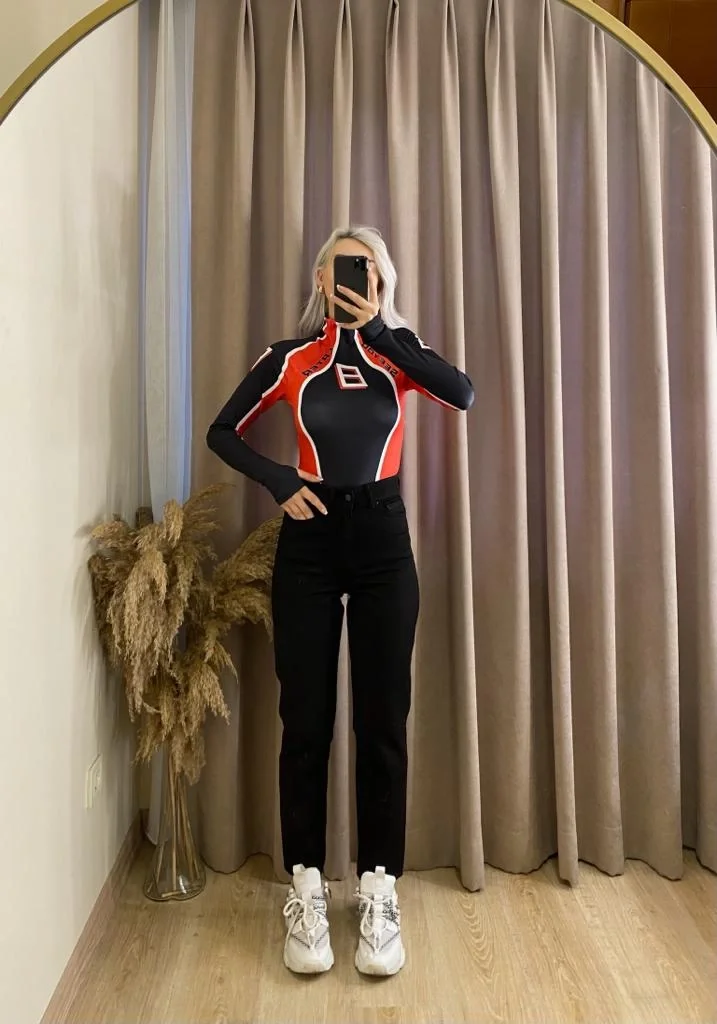 Yüksek Bel Mom Jean- SİYAH