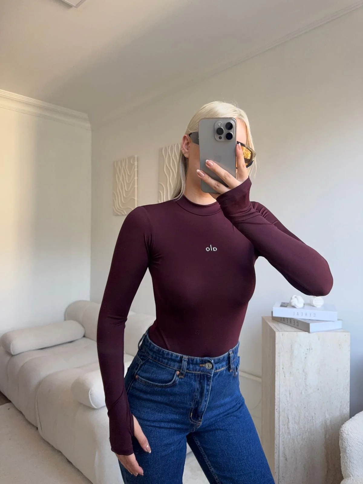 Yüksek Yaka Basic Bodysuit - KAHVE