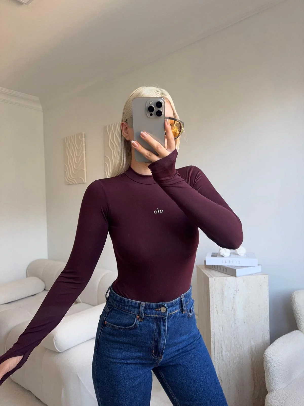 Yüksek Yaka Basic Bodysuit - KAHVE