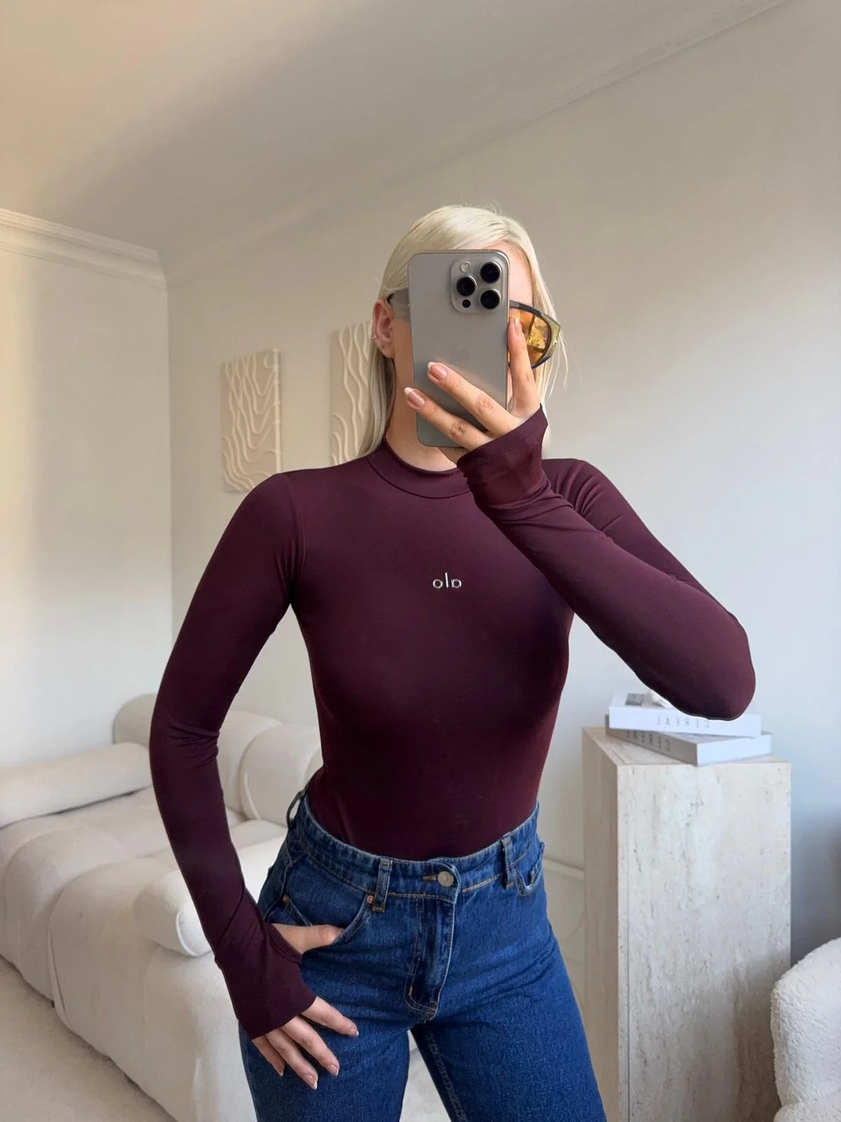 Yüksek Yaka Basic Bodysuit - KAHVE