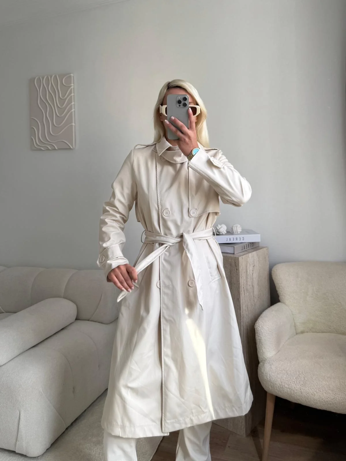 ZR Yaka Detay Trençkot - BEJ