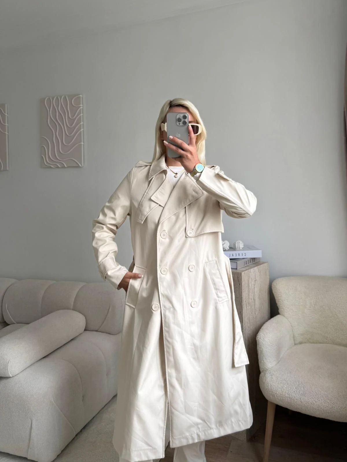 ZR Yaka Detay Trençkot - BEJ