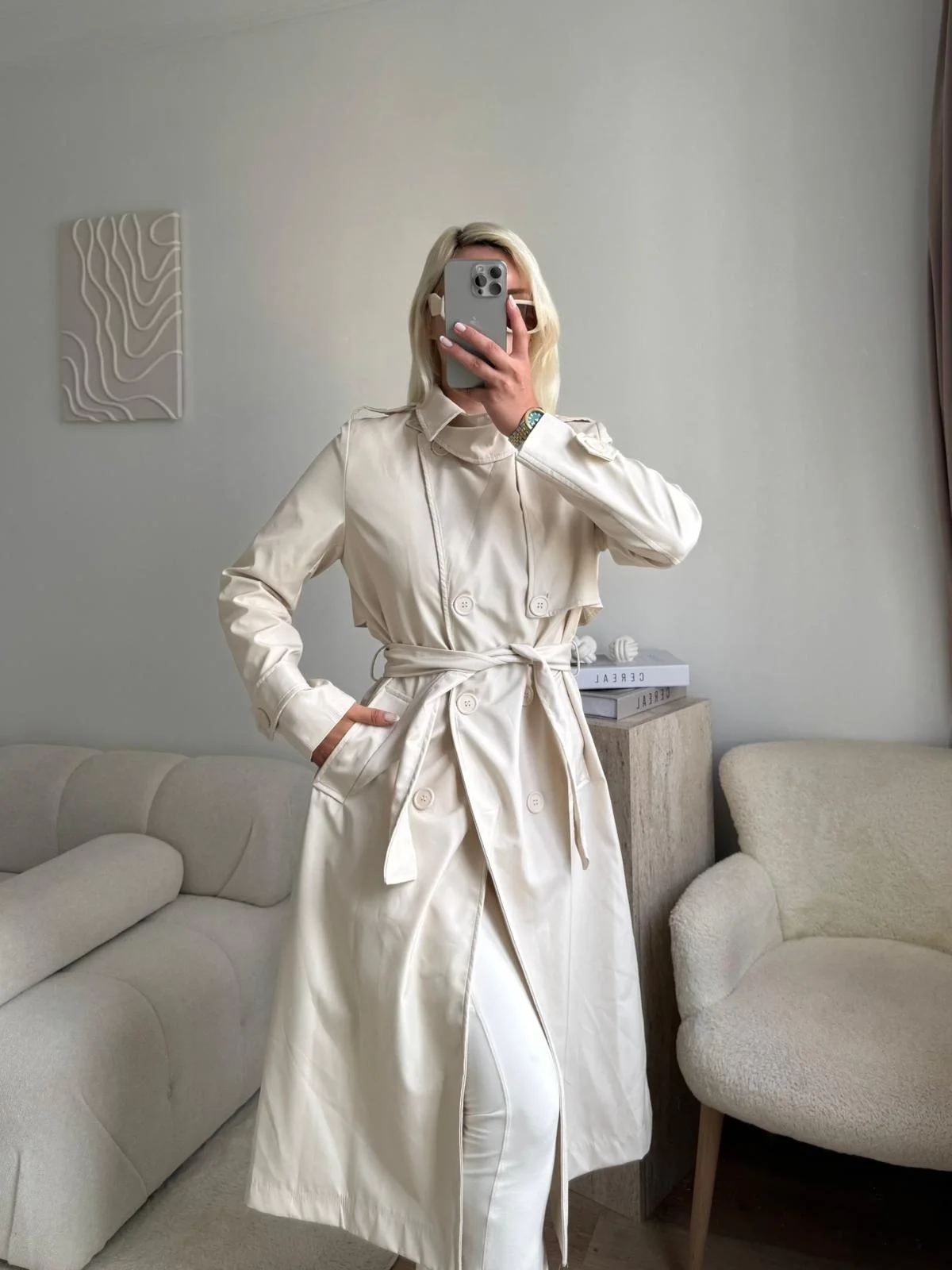 ZR Yaka Detay Trençkot - BEJ