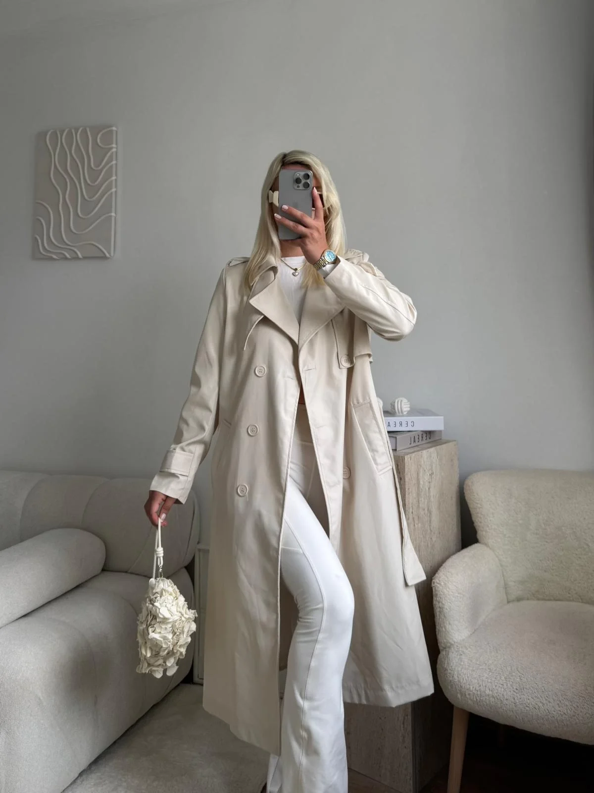 ZR Yaka Detay Trençkot - BEJ