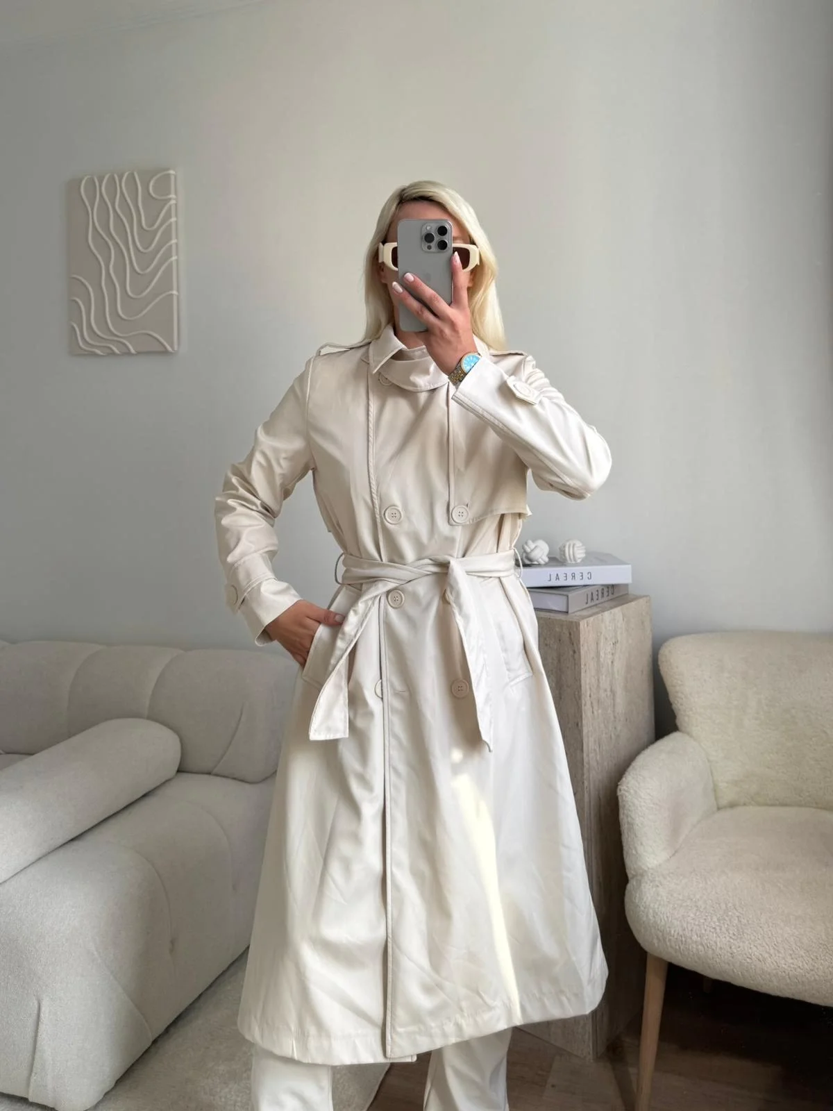 ZR Yaka Detay Trençkot - BEJ