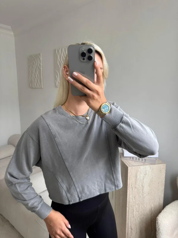 Modal Yıkamalı Sweat