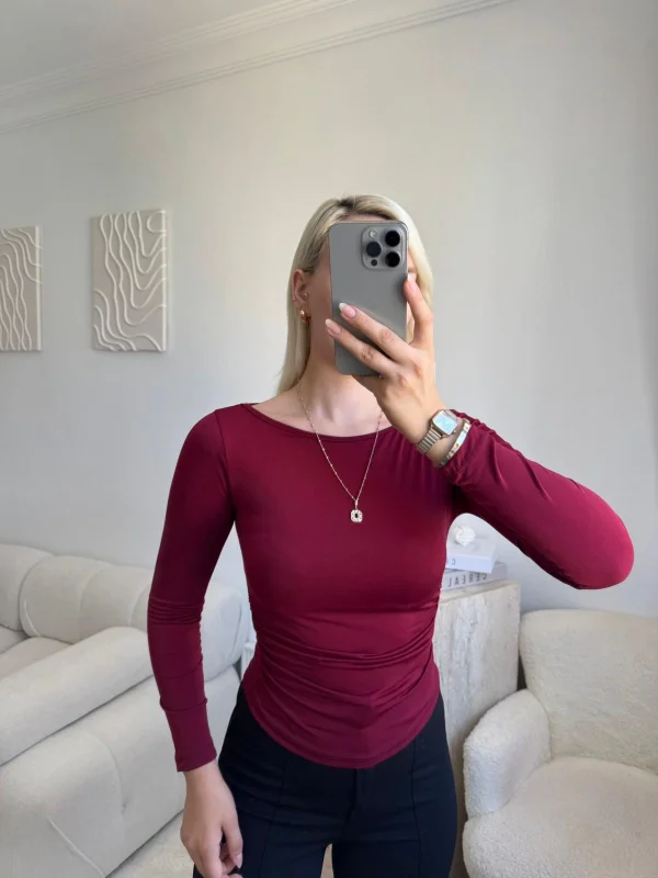 Nova Basic Fit Bluz - BORDO