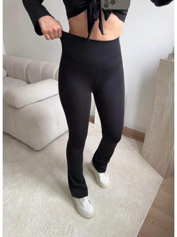 Şardonlu İspanyol Tayt - SİYAH