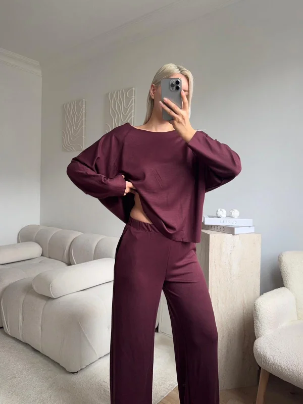 Soft Mood Takım - BORDO