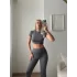BSK Basic Crop & Taytlı Takım - ANTRASİT