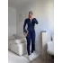 Fermuarlı Sandy Tulum - LACİVERT