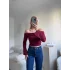 Gofre Madonna Yaka Crop - BORDO