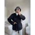 Gold Fox Kaşe Kaban - SİYAH