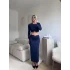Halka Detay Etekli Takım - LACİVERT