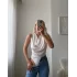 Kolsuz Degaje Bodysuit - BEYAZ