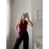 Kolsuz Degaje Bodysuit - BORDO