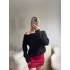 Madonna Yaka Şardonlu Kazak - SİYAH