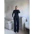Modal Bel Kuşak İkili Takım - FÜME