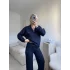Modal Fermuar Sweat & Pantolon Takım - LACİVERT