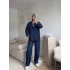 Oversize Gömlek & Pantolon Takım - LACİVERT