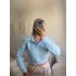 Sakallı Polo Yaka Crop - MAVİ