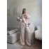 Saten Oversize İkili Takım - BEJ