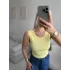 Sırt Dekolte Crop - SARI