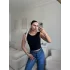 Sırt Dekolte Crop - SİYAH