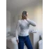 Transparan Dantel Bluz - BEYAZ