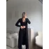 Triko Burgu Üçlü Takım - SİYAH