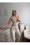 Halter Fitilli İkili Takım - BEJ