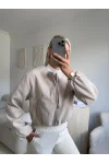 ZR Bomber Kaşe Ceket-BEJ