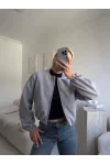 ZR Bomber Kaşe Ceket - GRİ