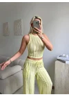 Halter Fitilli İkili Takım - SARI