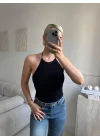 Sırt Dekolte Bodysuit - SİYAH