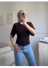 Bel Bağlamalı Modal Crop - KAHVE