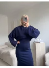 Athena Sweat Elbise Takım - LACİVERT