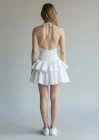 Bella Eteği Şortlu Elbise - BEYAZ