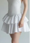 Bella Eteği Şortlu Elbise - BEYAZ