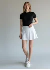 Fermuar Detay Bodysuit - SİYAH