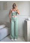 Garnili Straplez İkili Takım - YEŞİL