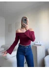 Gofre Madonna Yaka Crop - BORDO