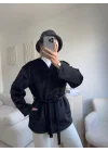 Gold Fox Kaşe Kaban - SİYAH