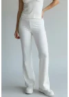 Halter Crop Pantolon Takım - BEYAZ