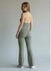 Halter Crop Pantolon Takım - YEŞİL
