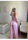 Halter Fitilli İkili Takım - PEMBE